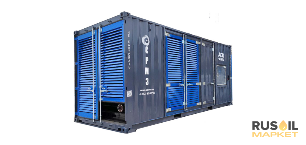 Компрессорная группа для проведения пневматических испытаний трубопроводов