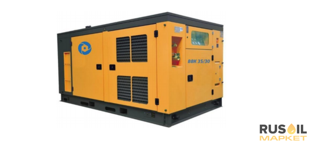 Компрессорная группа для проведения пневматических испытаний трубопроводов